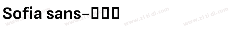 Sofia sans字体转换